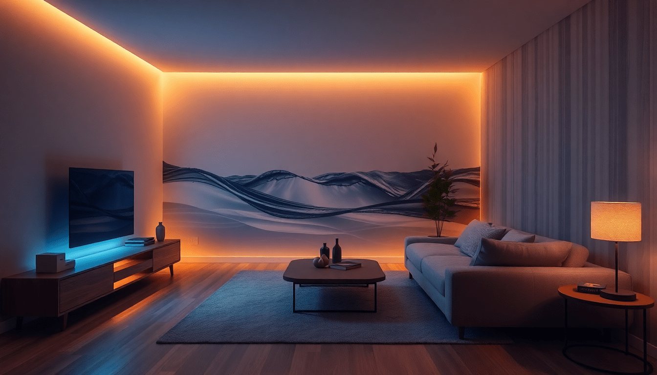 Biophilic Smart Lighting for Small Spaces: Using Ocean-Wave Projectors, Warm LEDs & Sensor Scenes to Make Modular Furniture Feel Built-In