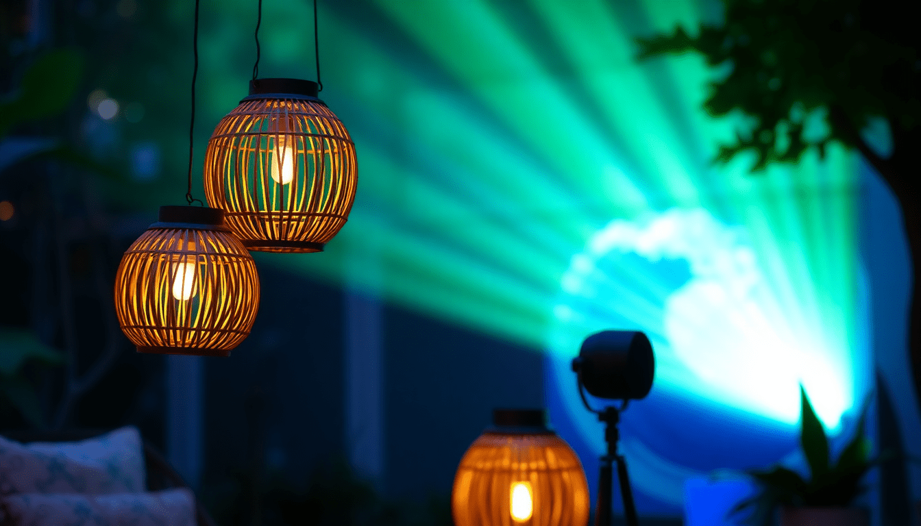 Brighten Your Outdoor Retreat: The Best Ocean Wave Projectors and Solar Rattan Lanterns for 2025 - XENTAR