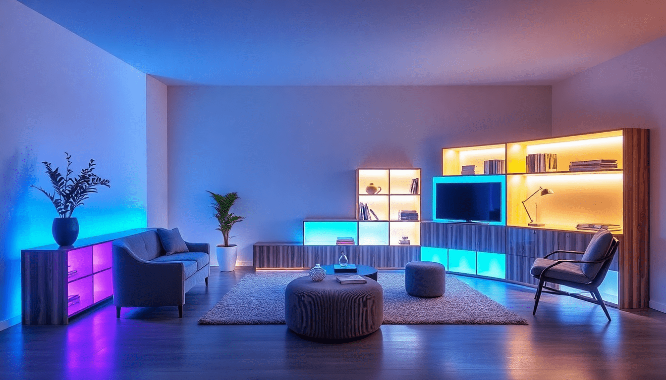 Edgeless Integration: Sensor‑Tuned Ambient Lighting to Visually Fuse Modular Furniture with Architecture in Small Apartments