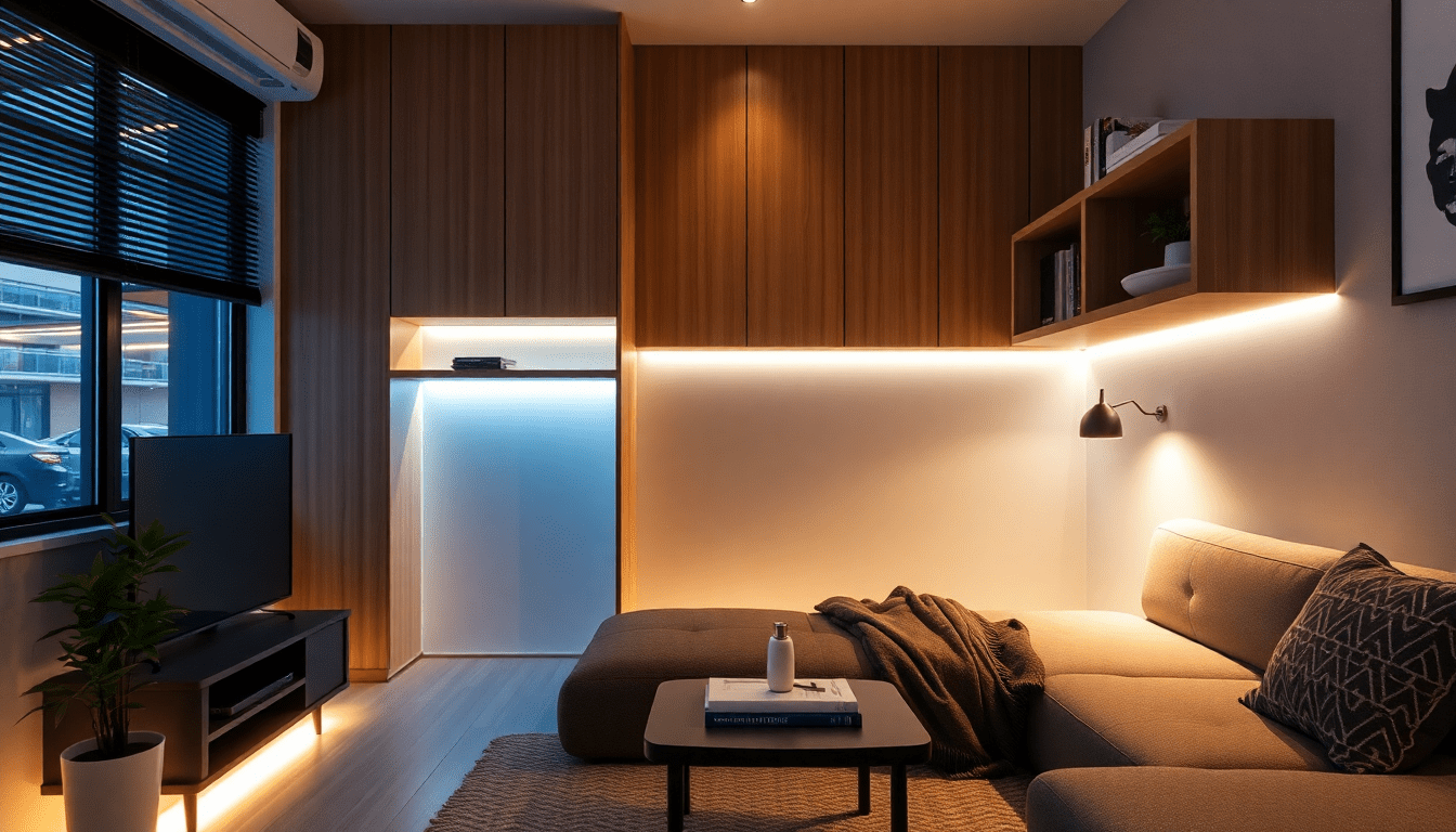 From Temporary to Timeless: How Smart Ambient Lighting Crafts a Built-In Feel for Convertible Furniture in Small Spaces