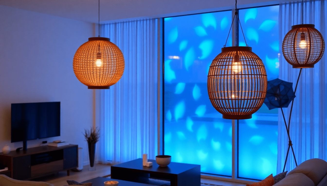 Illuminate Your Modern Living Space: The Best Ocean Wave Projectors and Rattan Lanterns for 2025 - XENTAR