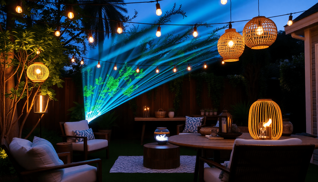 Illuminate Your Outdoor Oasis: The Best Ocean Wave Projectors and Rattan Lanterns for a Stylish Backyard in 2025 - XENTAR