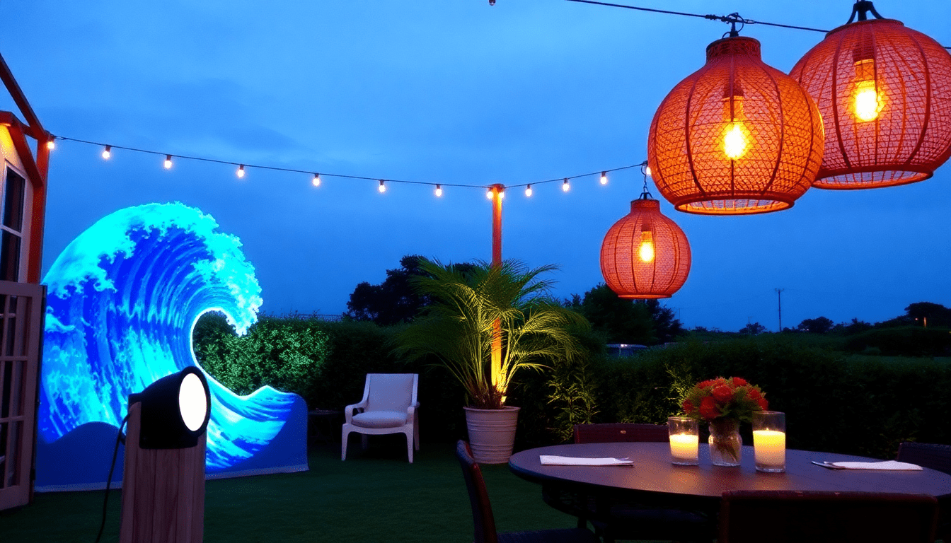 Illuminate Your Outdoor Oasis: Top Ocean Wave Projectors and Stylish Rattan Lanterns to Enhance Your 2025 Decor