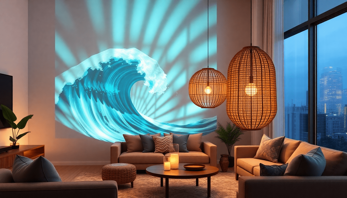 Illuminate Your Space: The Innovative Use of Ocean Wave Projectors and Rattan Lanterns for Modern Home Decor in 2025