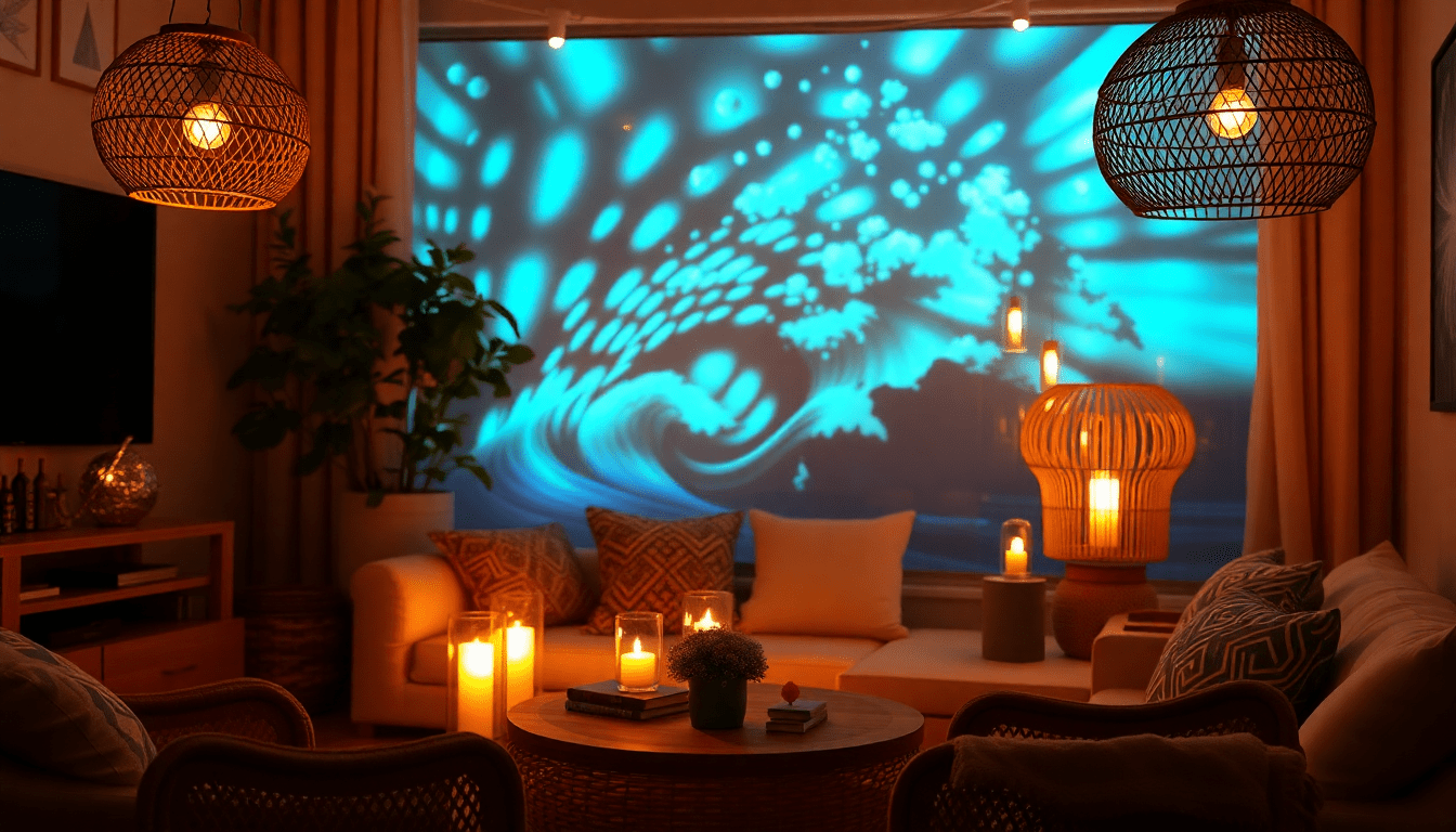 Maximize Your Home Lighting: Innovative Ocean Wave Projectors and Rattan Lanterns for a Cozy 2025 Ambiance