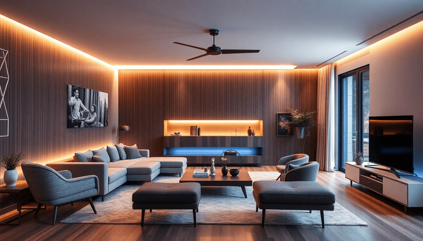Revolutionize Your Living Room: Integrating Smart Ambient Lighting with Sleek Multifunctional Furniture for Ultimate Comfort and Style