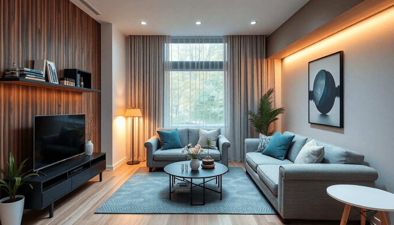 Seamless Integration of Smart Lighting and Modular Furniture for Sophisticated Small Space Transformations