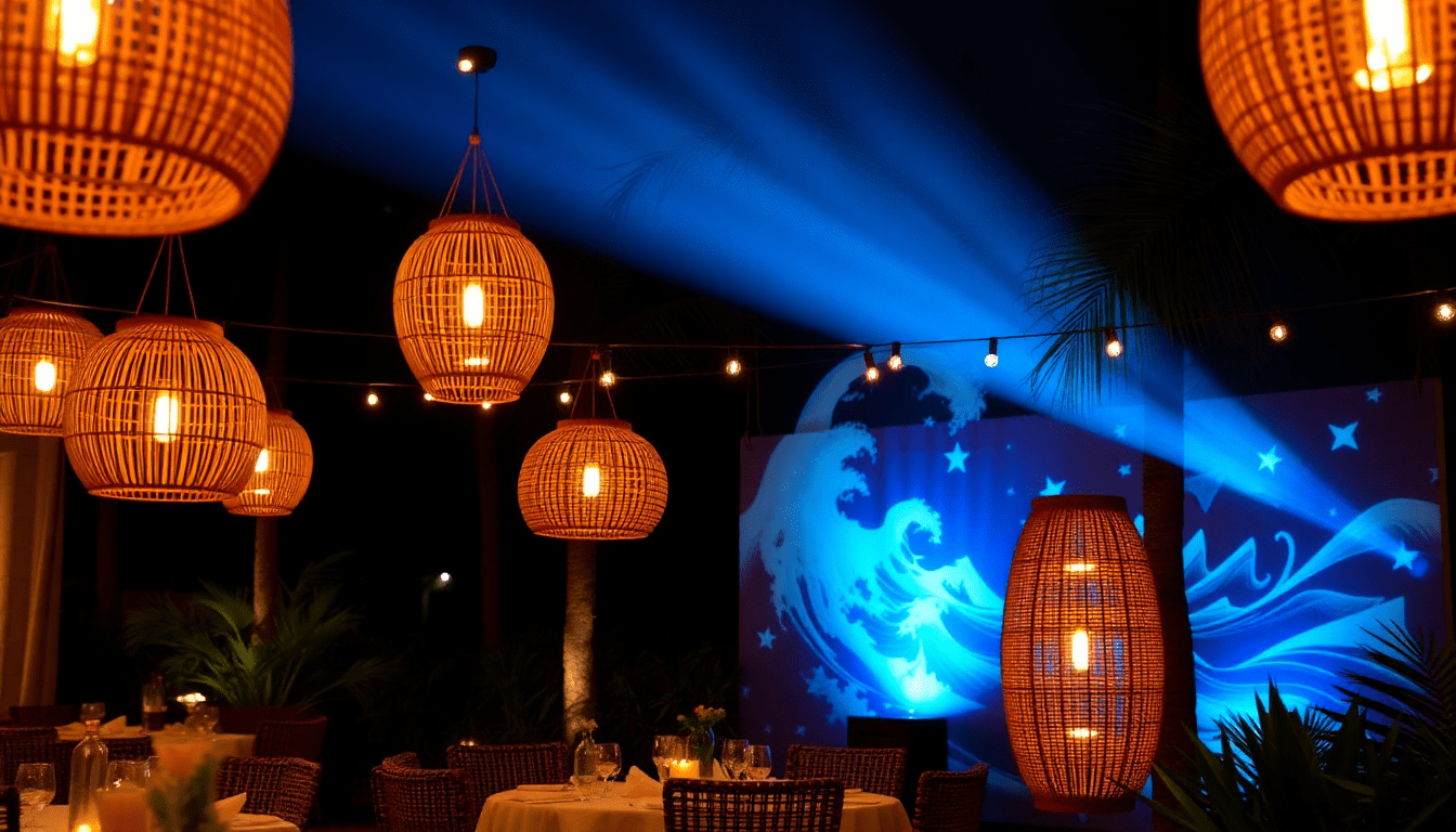 Stylish Lighting Solutions: How Ocean Wave Projectors and Rattan Lanterns Enhance Your 2025 Outdoor Decor