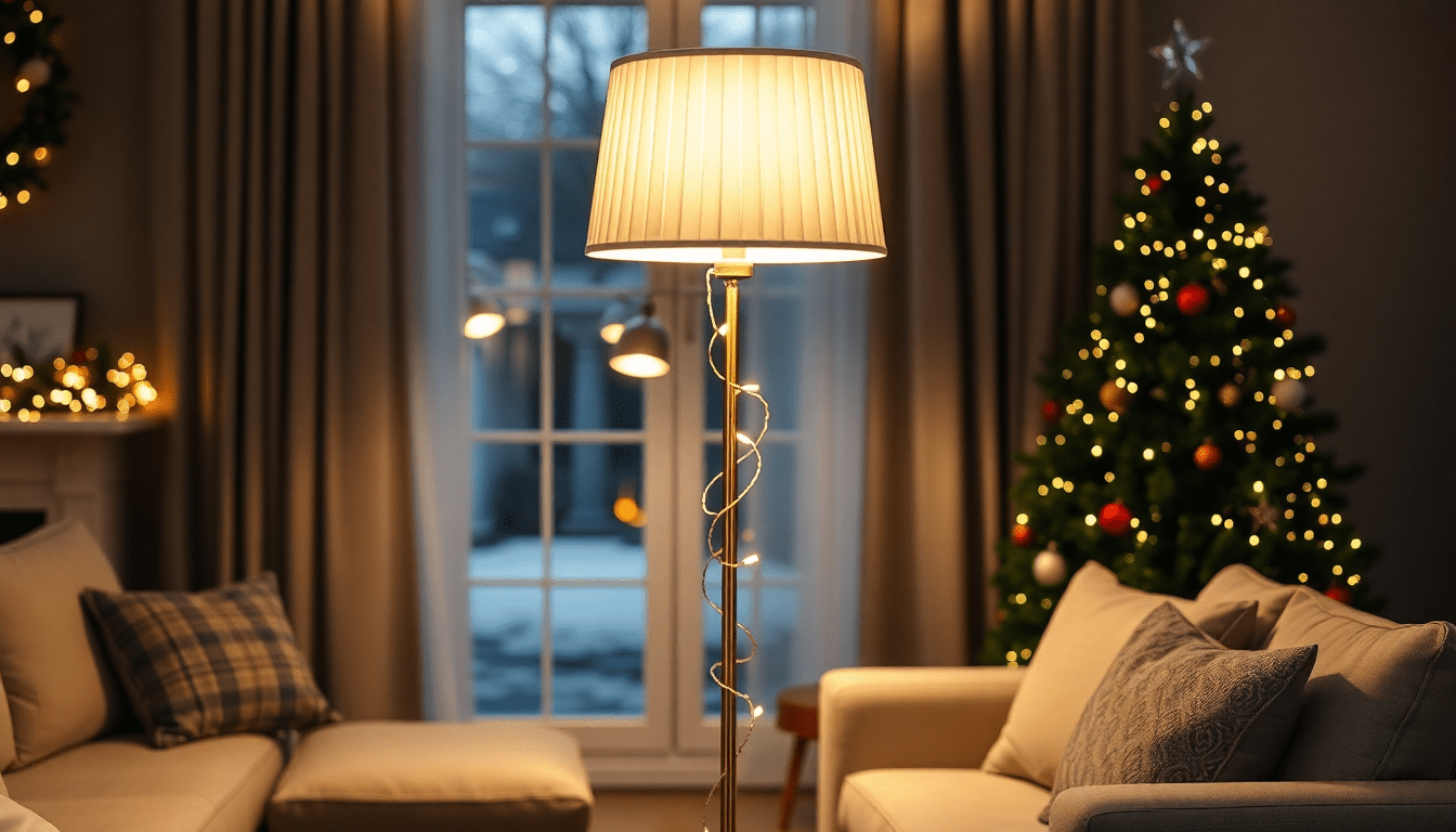 Transform Your Home Decor This Holiday Season with Pleated Shade Floor Lamps and Christmas Lights: A Modern Guide for 2025 - XENTAR