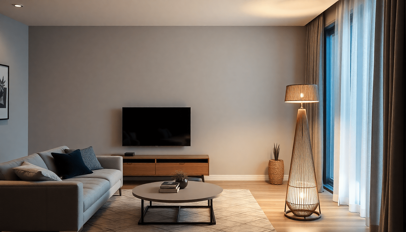 Transform Your Modern Living Room with Pleated Shade Floor Lamps and Ambient Lighting Ideas for 2025 - XENTAR