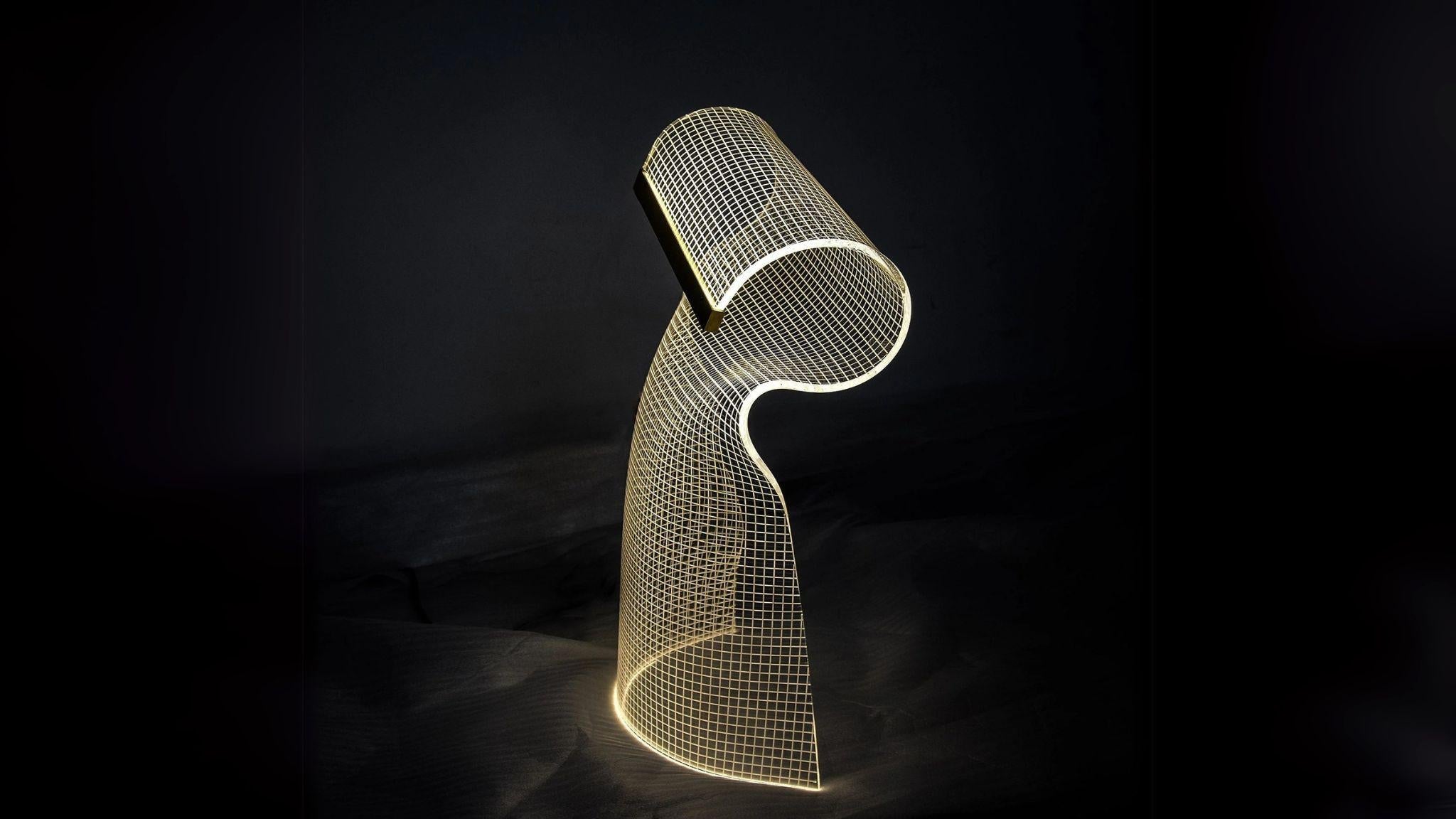 Crystal Acrylic LED Table Lamp showcasing modern, durable acrylic design with bright, warm white LED lighting for elegant decor.