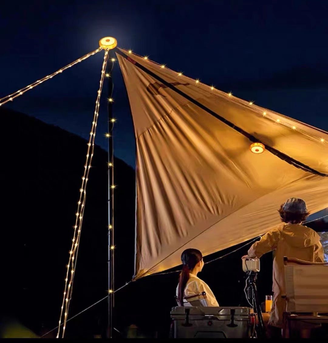 32ft Waterproof Retractable LED Light & Power Bank - XENTAR