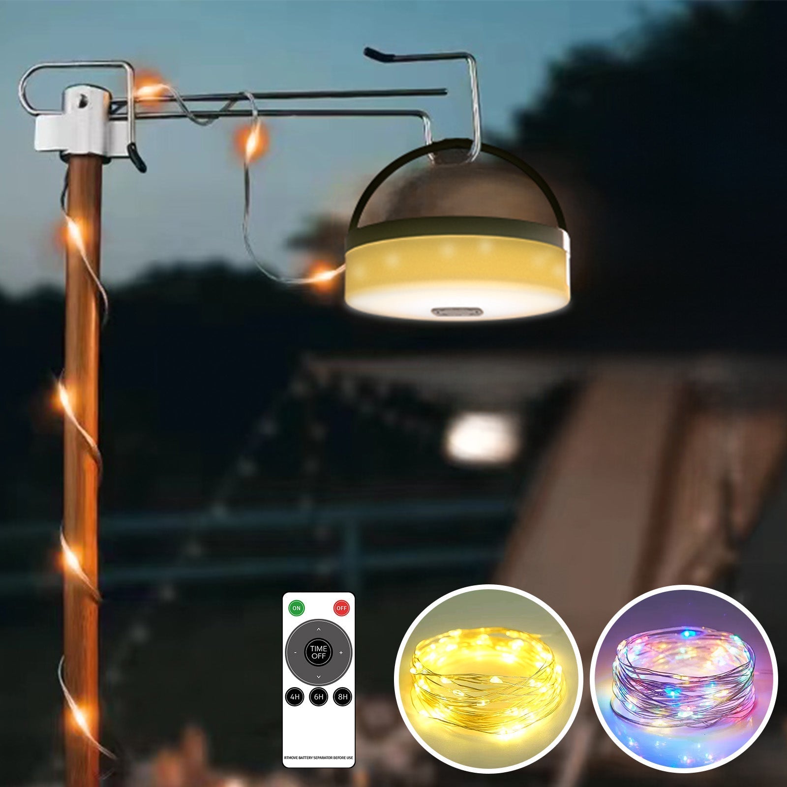 32ft Waterproof Retractable LED Light & Power Bank - XENTAR