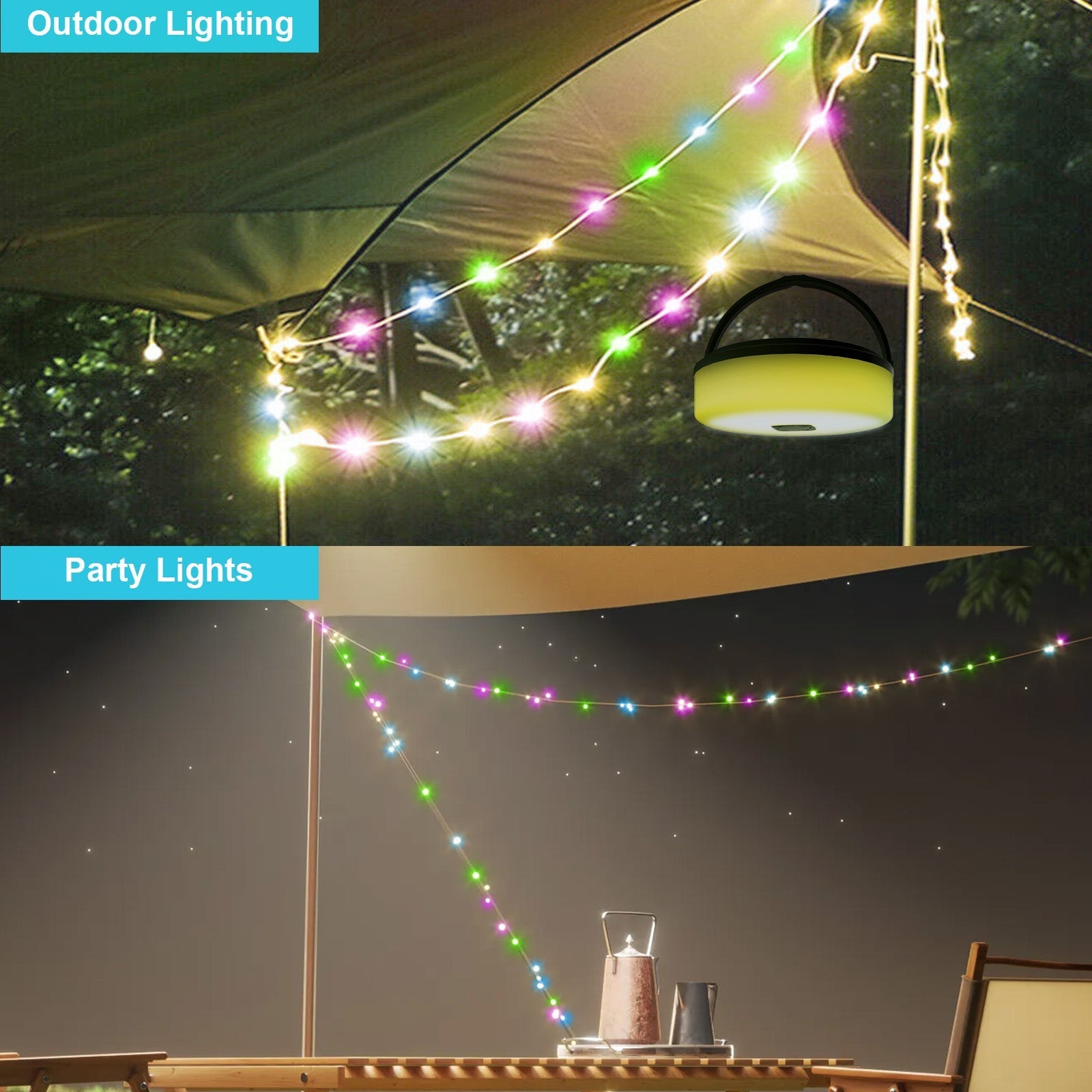 32ft Waterproof Retractable LED Light & Power Bank - XENTAR