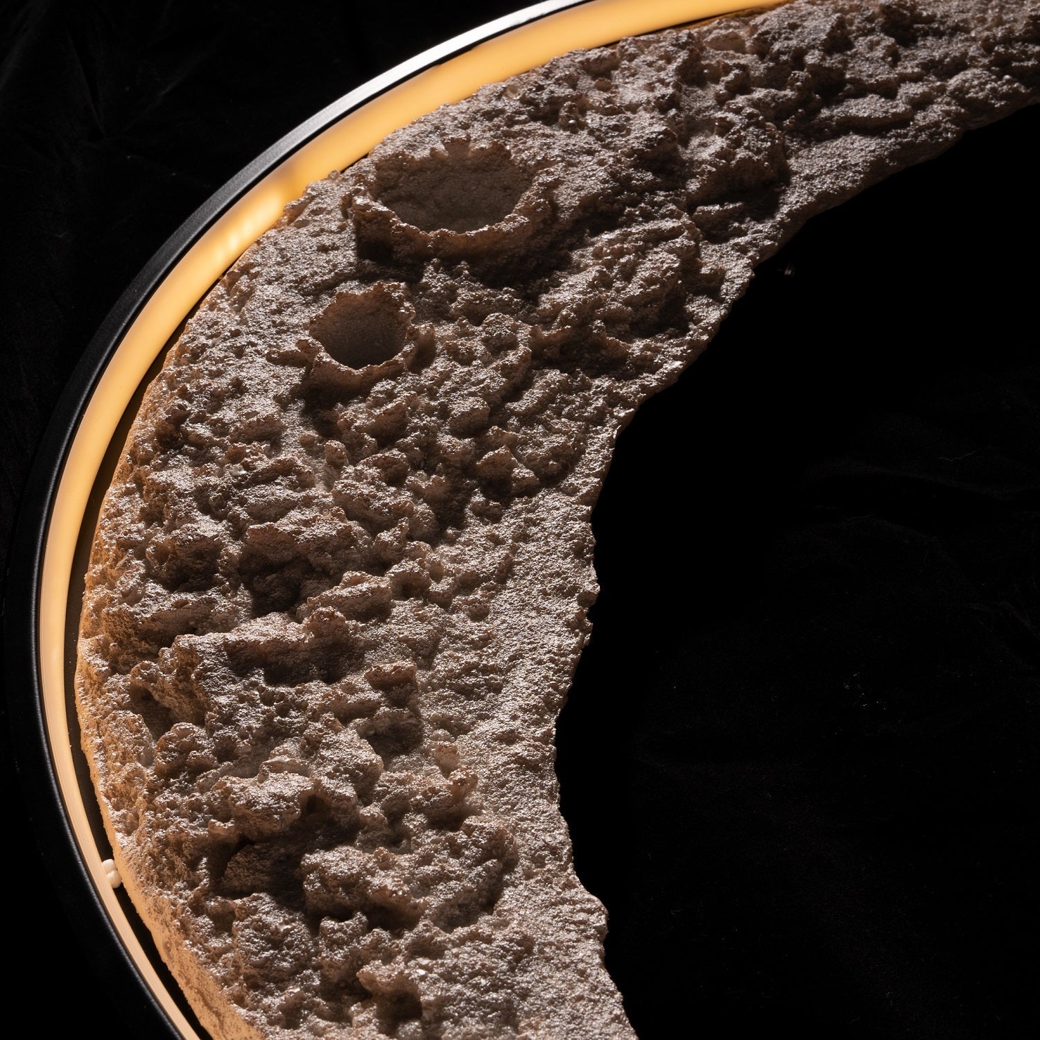 3D Moon Indoor & Outdoor Wall Lamp with detailed lunar surface and warm adjustable glow for unique indoor and outdoor decor.