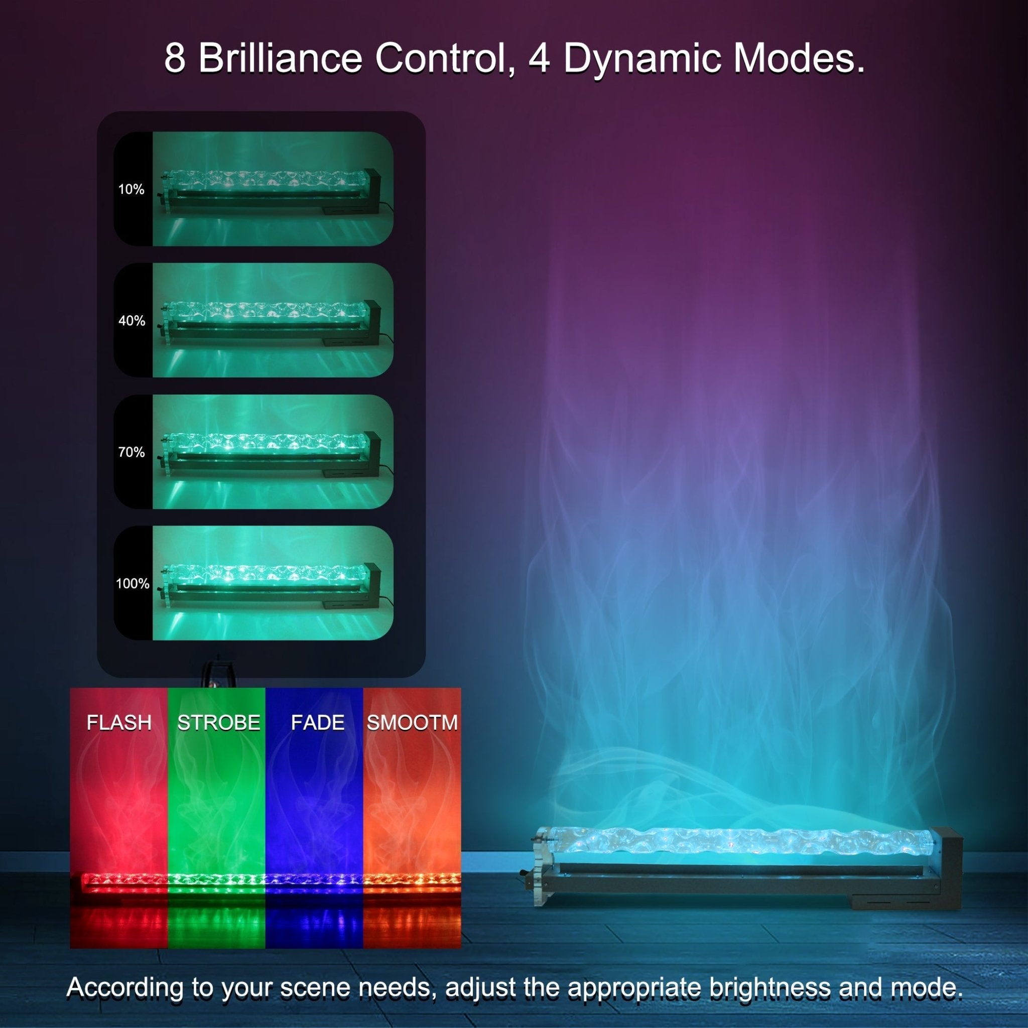 40" RGBW Ocean Wave Lights - XENTAR