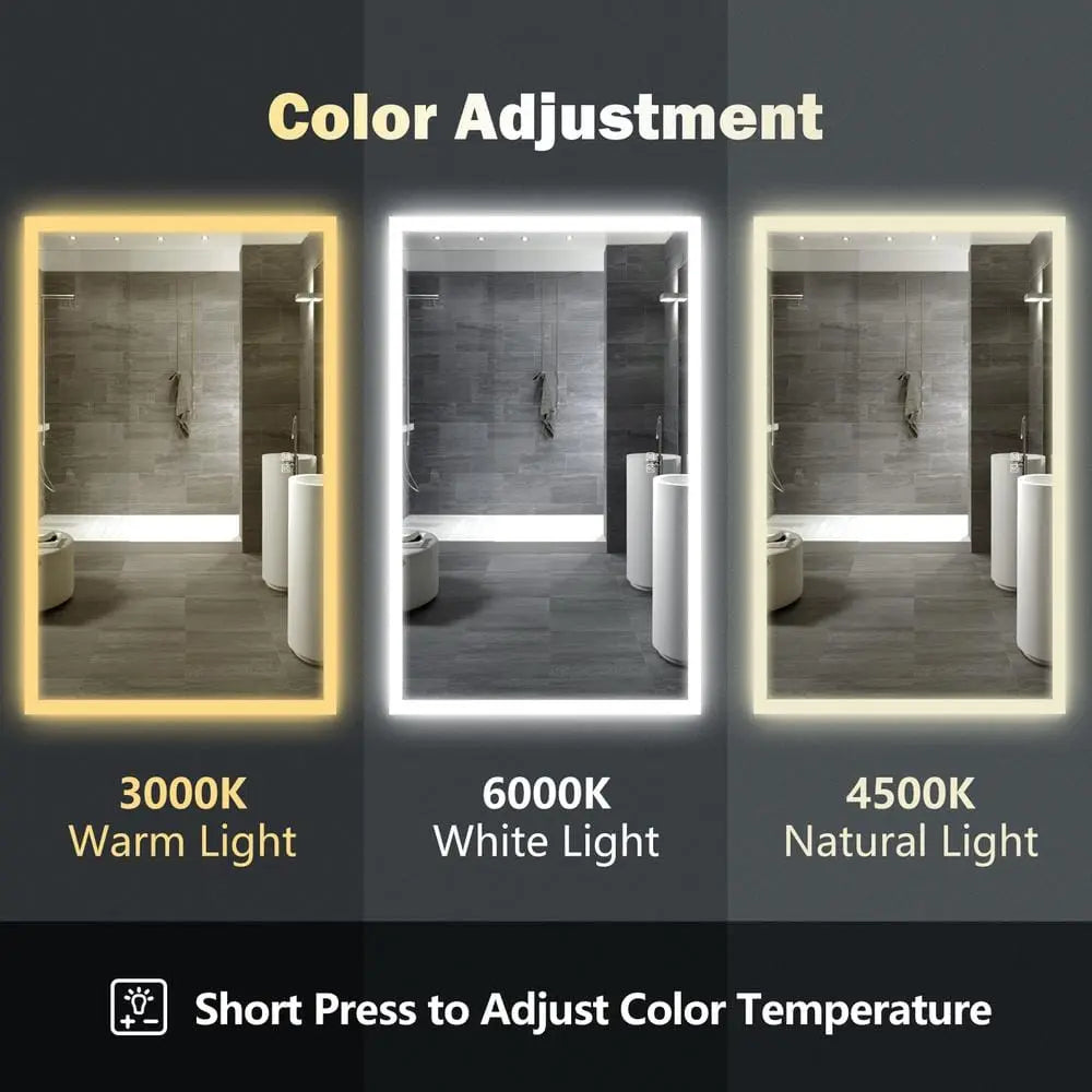 Compact Edge Glow LED Bathroom Mirror