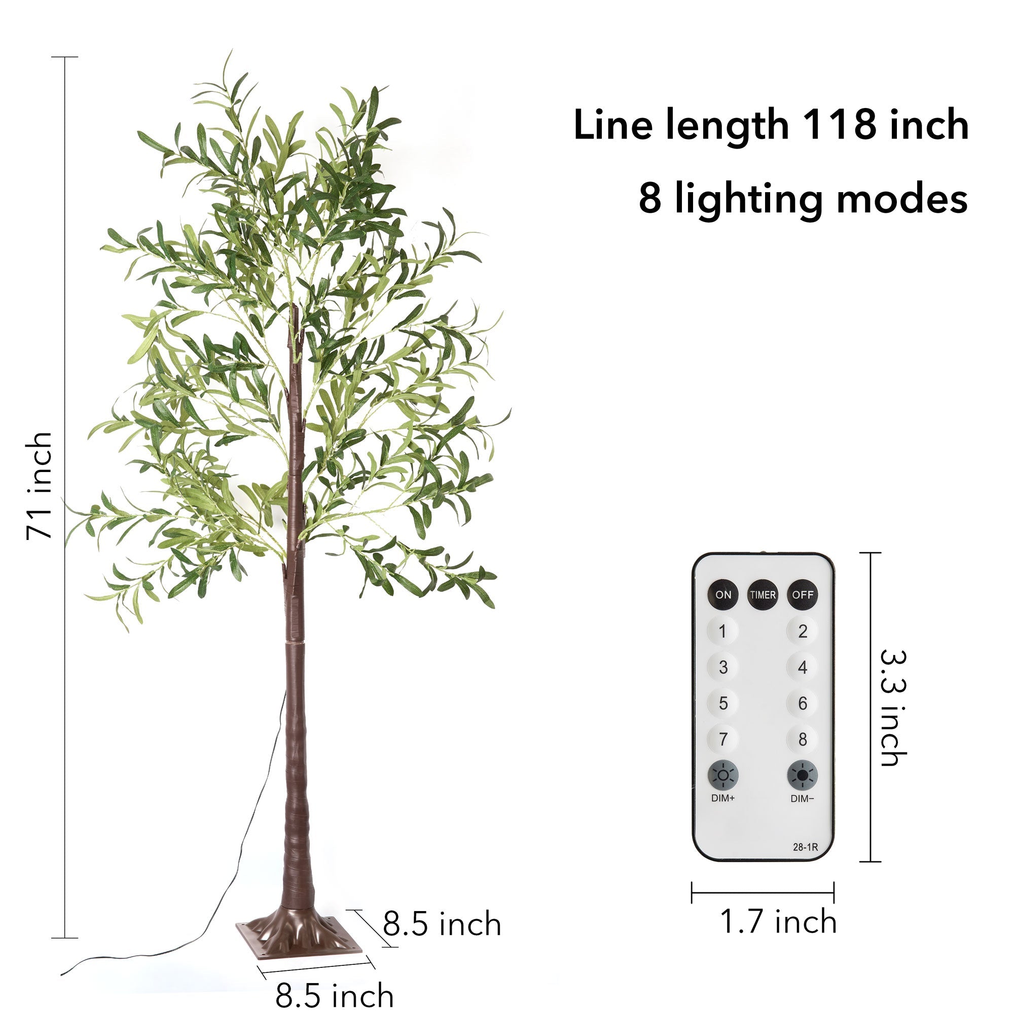 Artificial Olive Tree with LED Fairy Lights - XENTAR