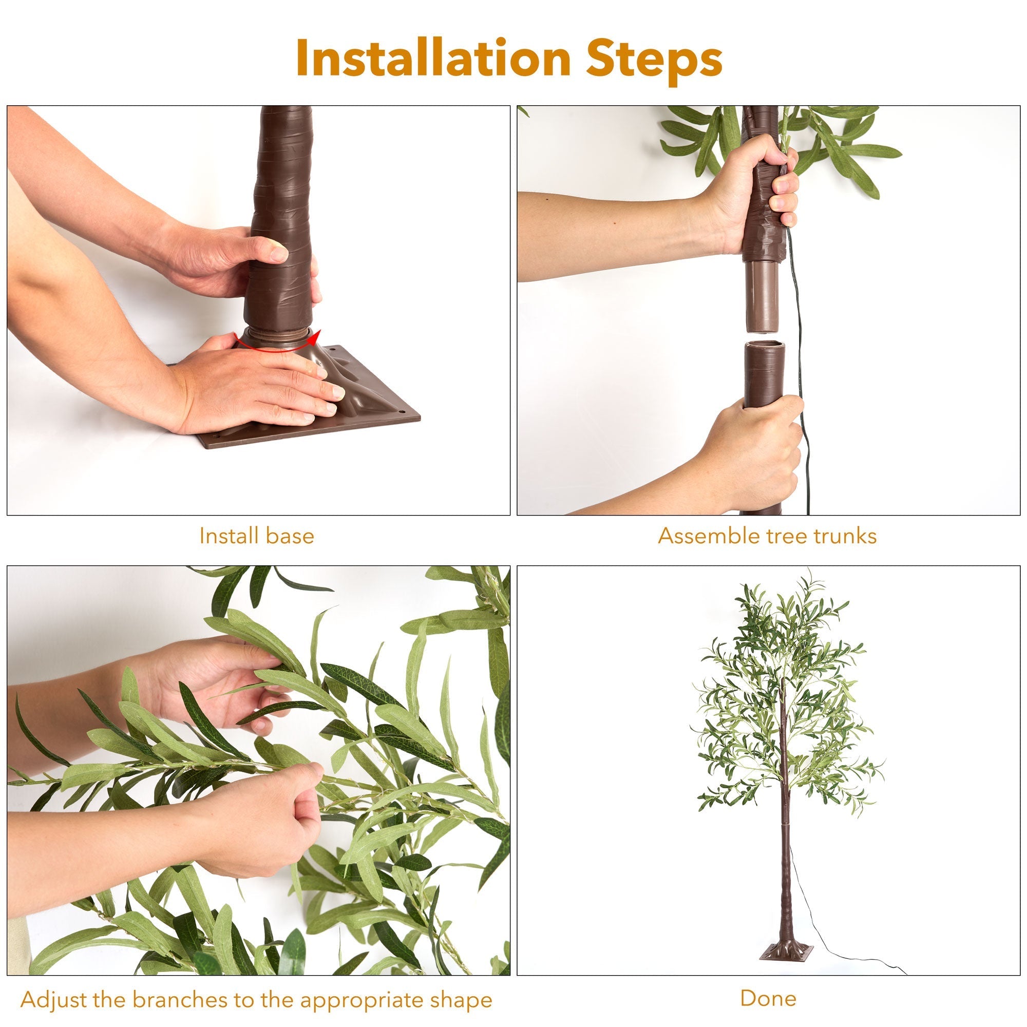 Artificial Olive Tree with LED Fairy Lights - XENTAR