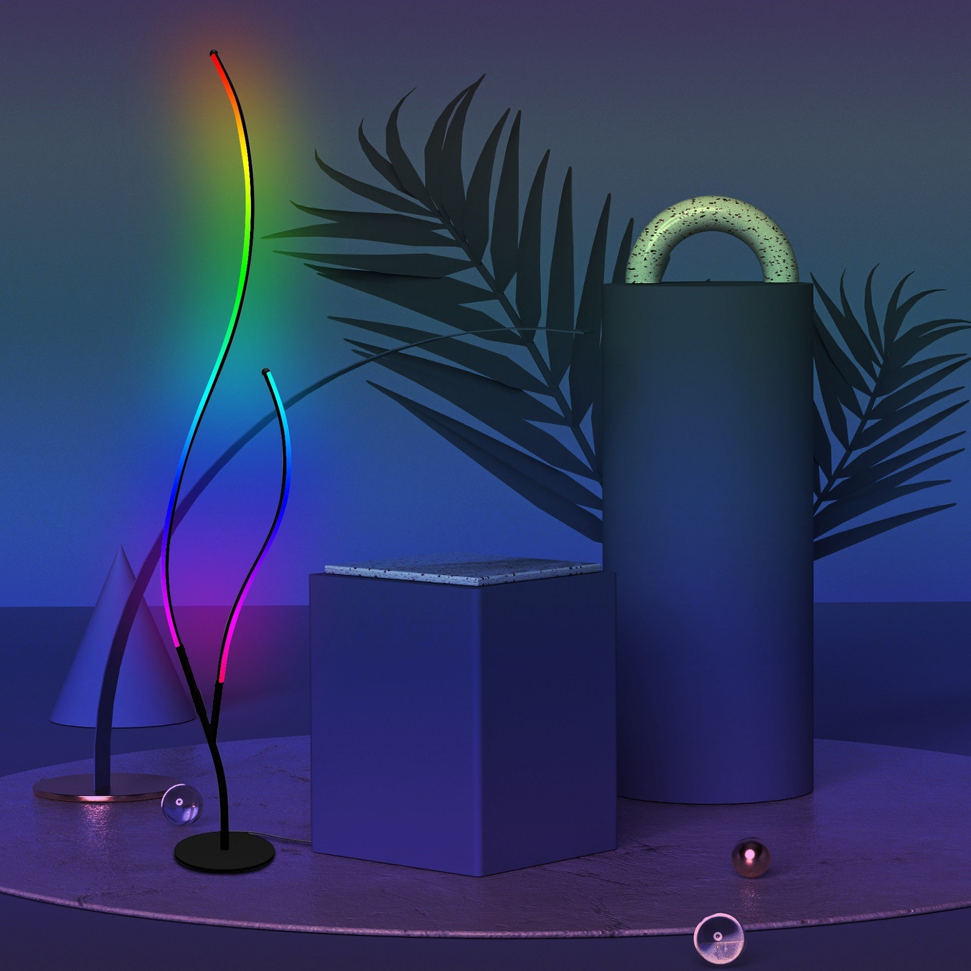 Chroma Ripple Floor Lamp - XENTAR
