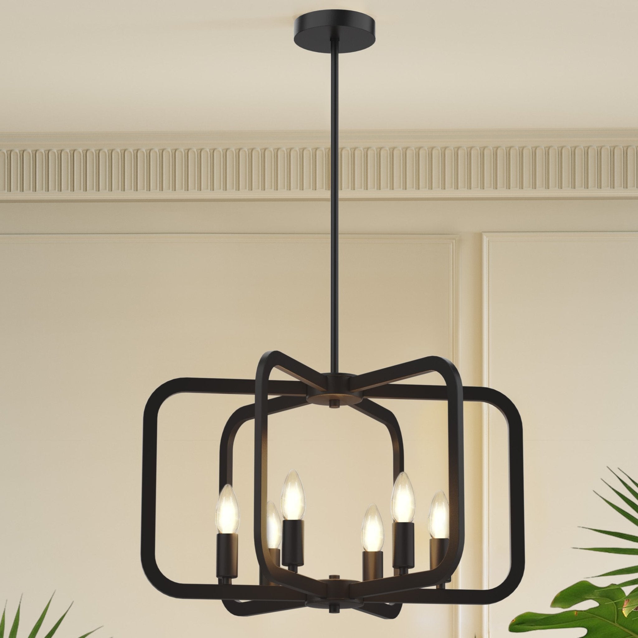 Electronic Candle Chandelier Light Fixture - XENTAR