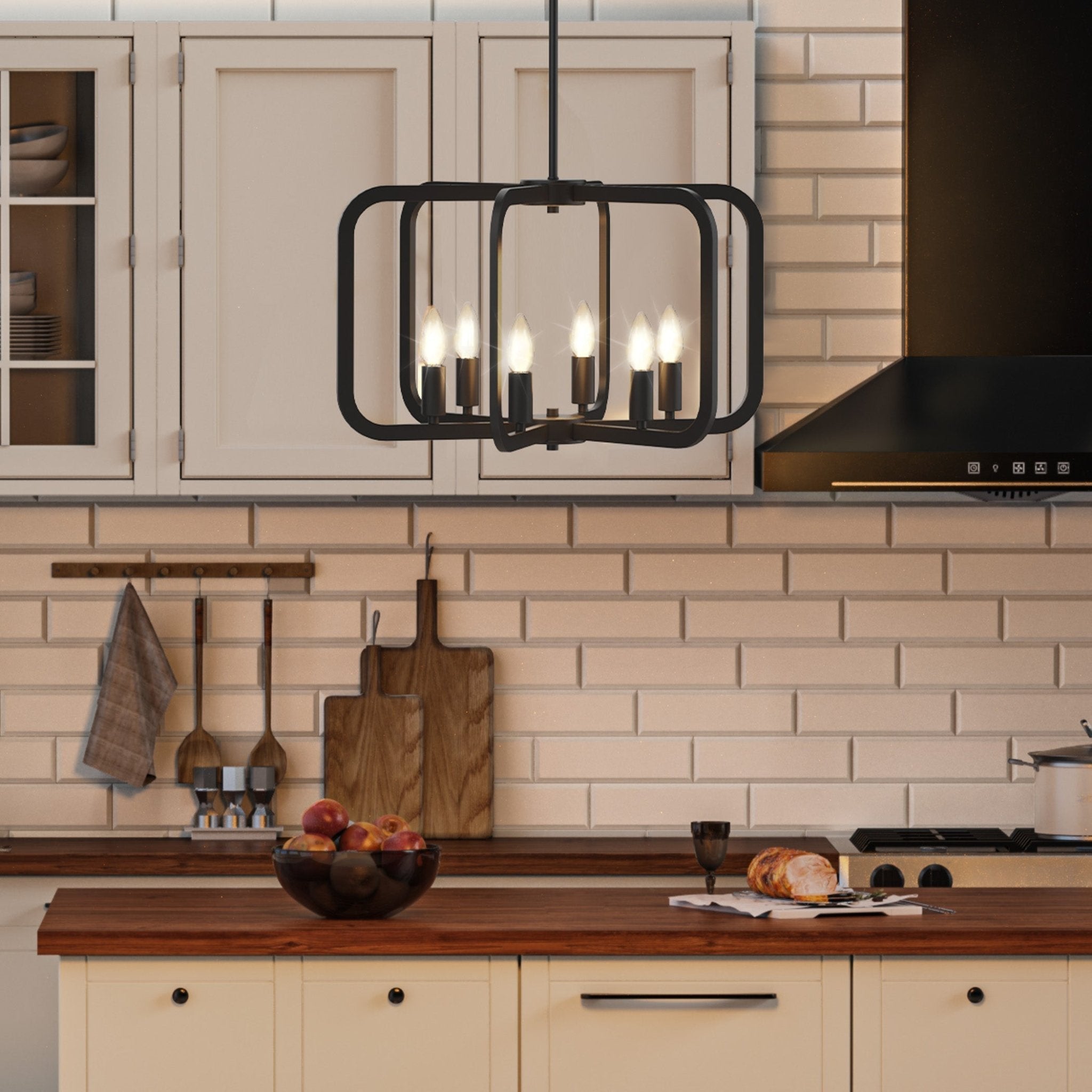Electronic Candle Chandelier Light Fixture - XENTAR