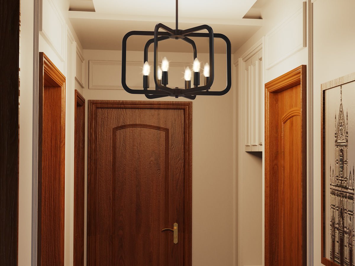 Electronic Candle Chandelier Light Fixture - XENTAR