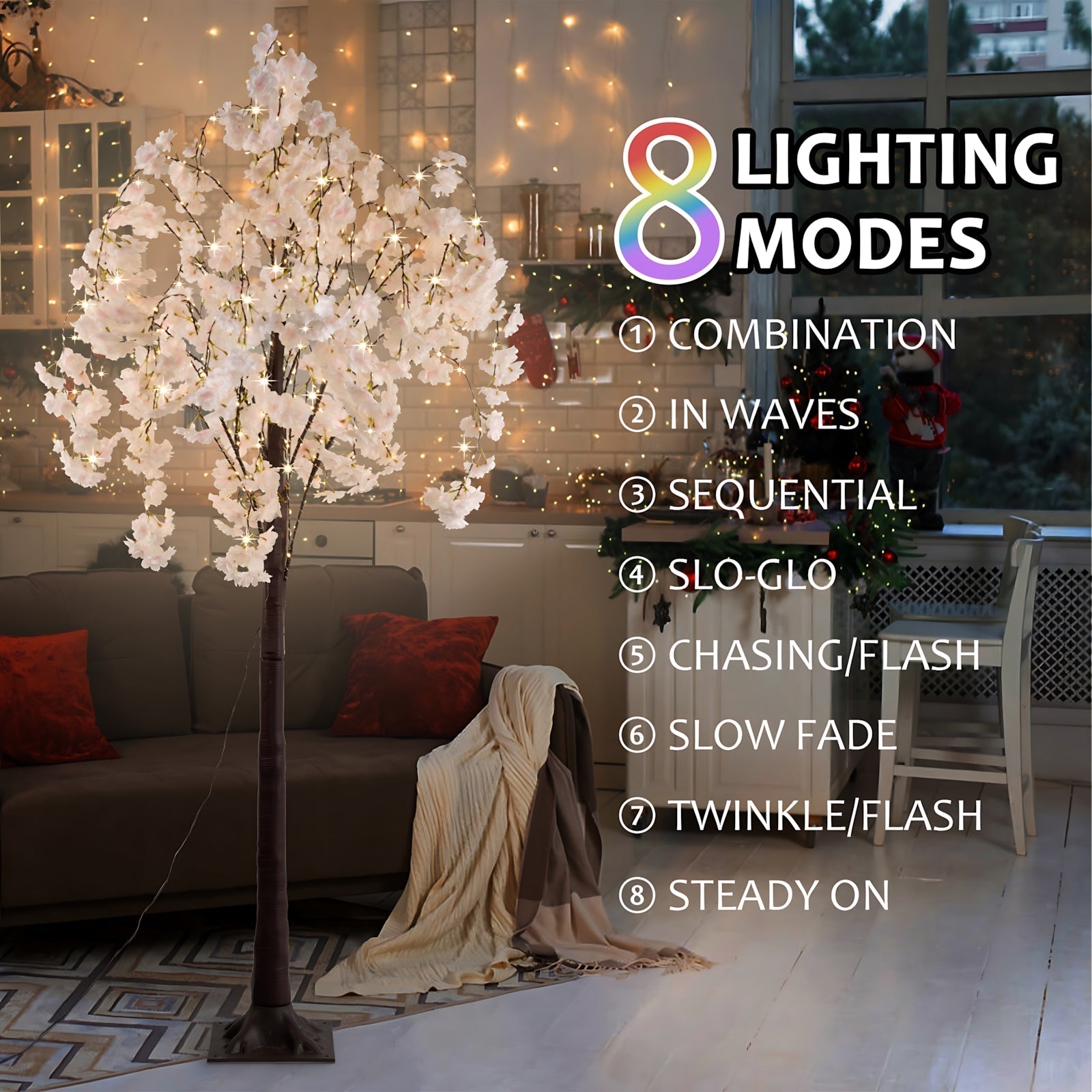 Enchanting LED Cherry Blossom Tree (5.9ft) - XENTAR
