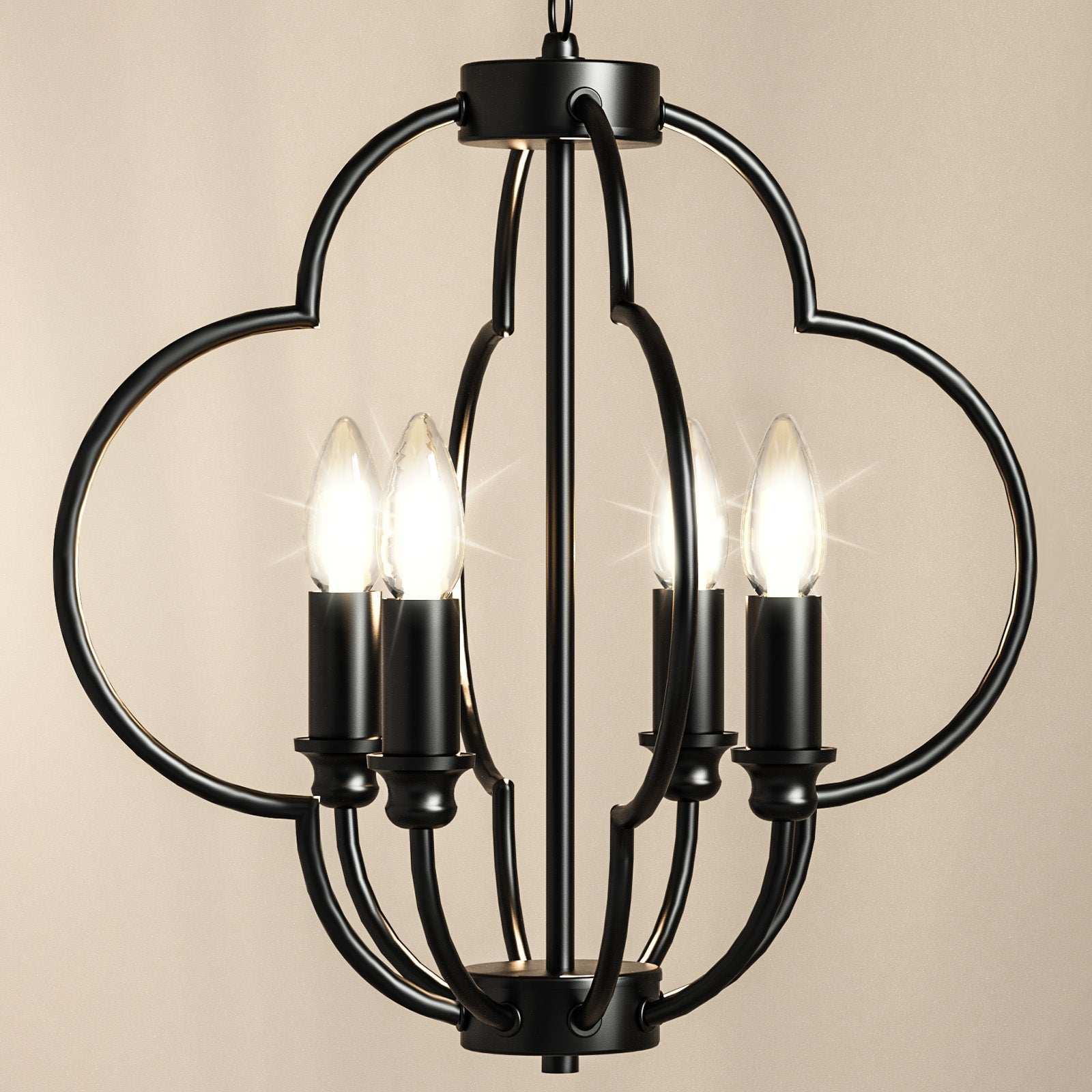 Farmhouse Candle Chandelier Light Fixture - XENTAR