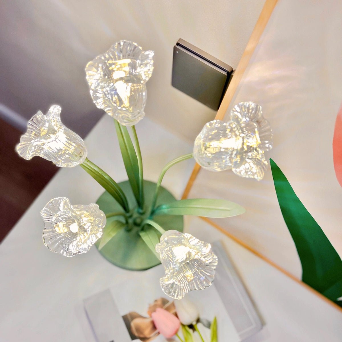 Floral Glass Lamp - XENTAR