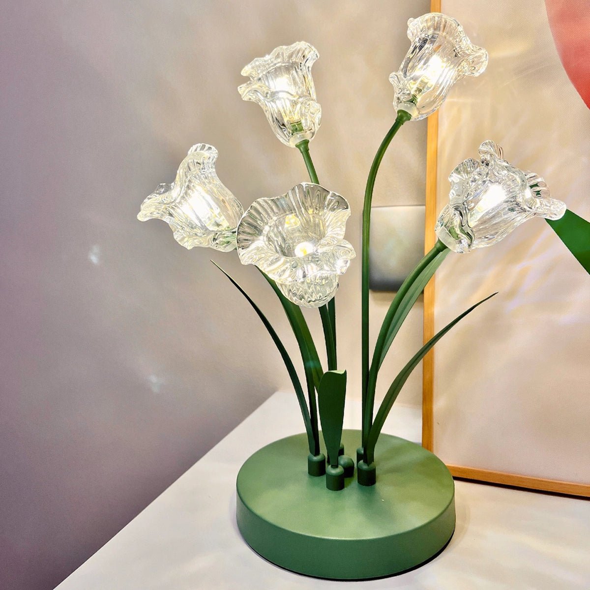 Floral Glass Lamp - XENTAR