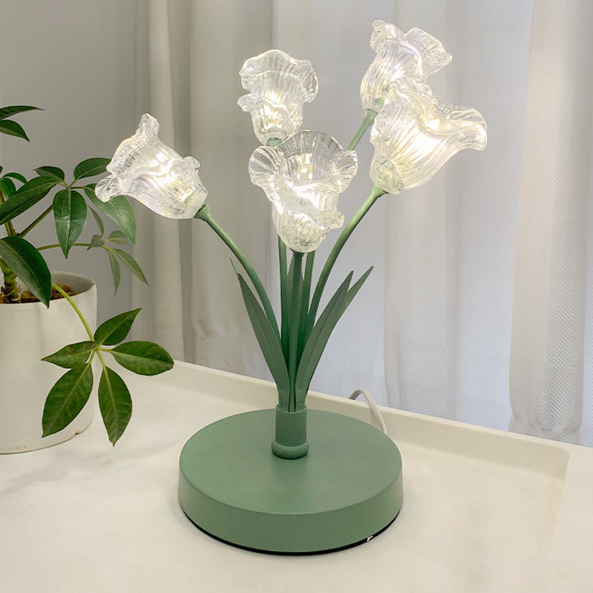 Floral Glass Lamp - XENTAR