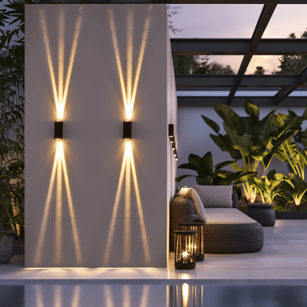 LED Waterproof Outdoor 3 Beams Wall Light - XENTAR