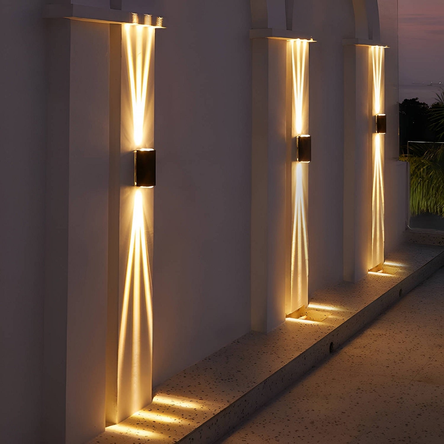 LED Waterproof Outdoor 3 Beams Wall Light - XENTAR