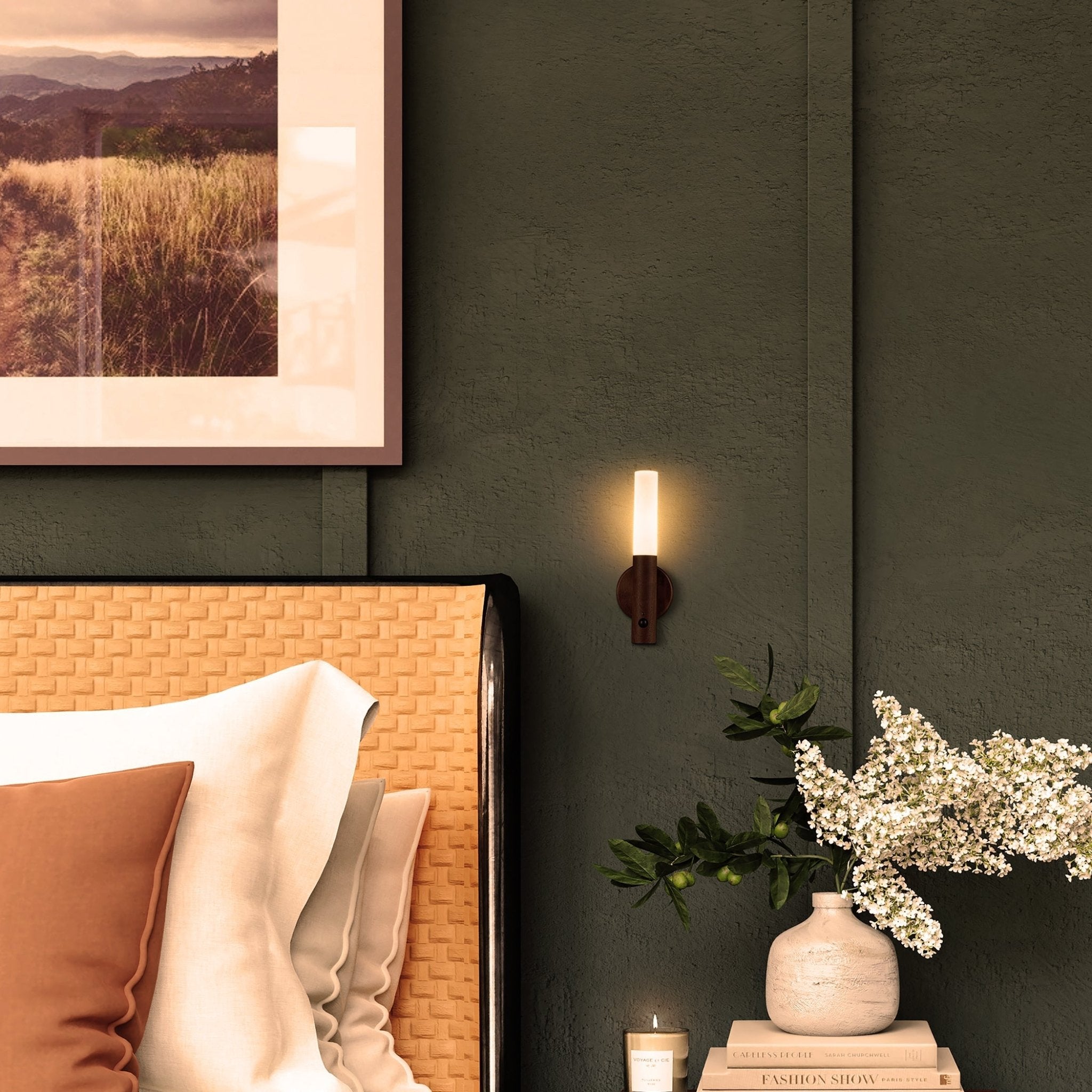 Motion Sensor Wall Sconce, Rechargeable & Portable - XENTAR