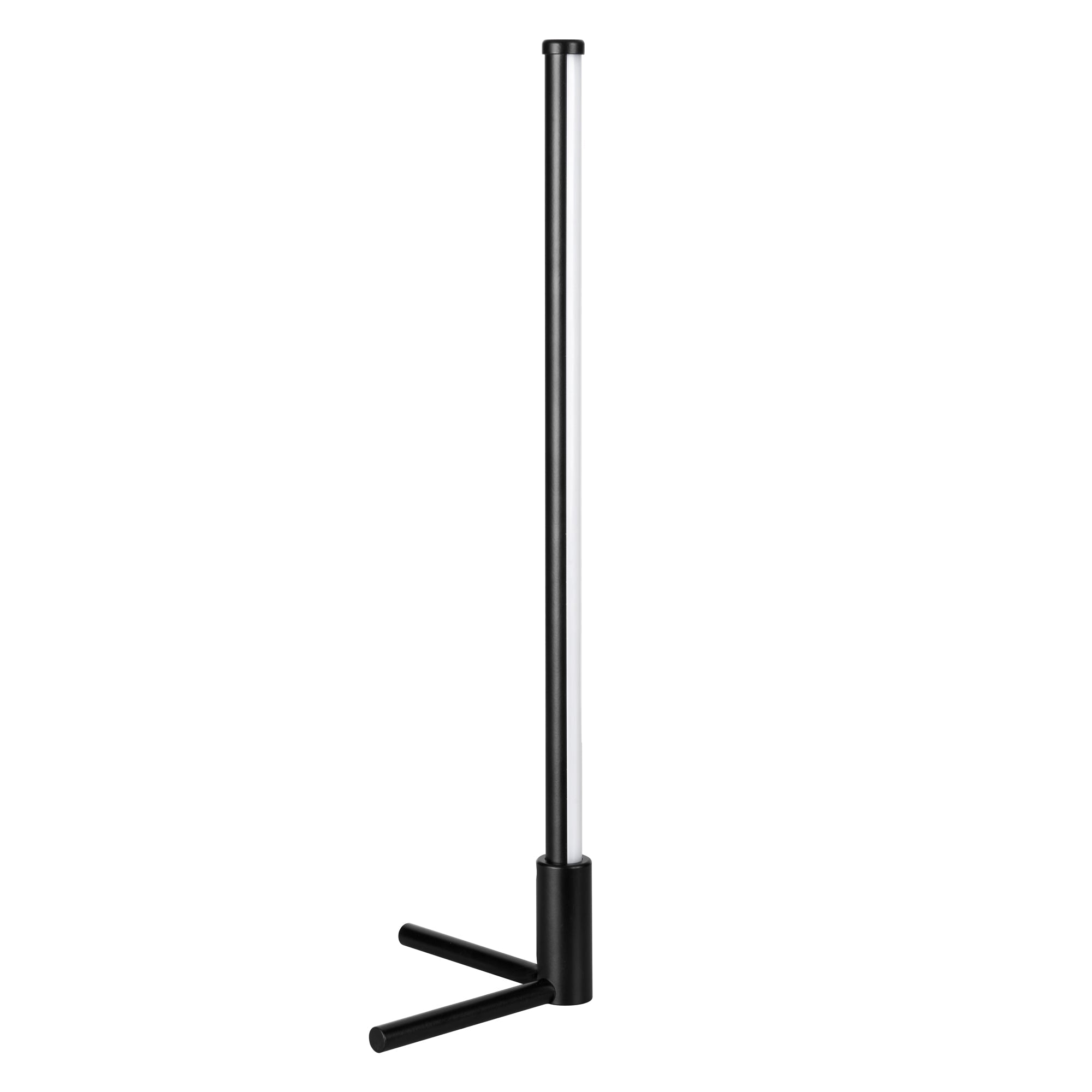 RGBCW Corner Table Lamp - Black with sleek modern design and adjustable color temperature, perfect for any corner lighting.