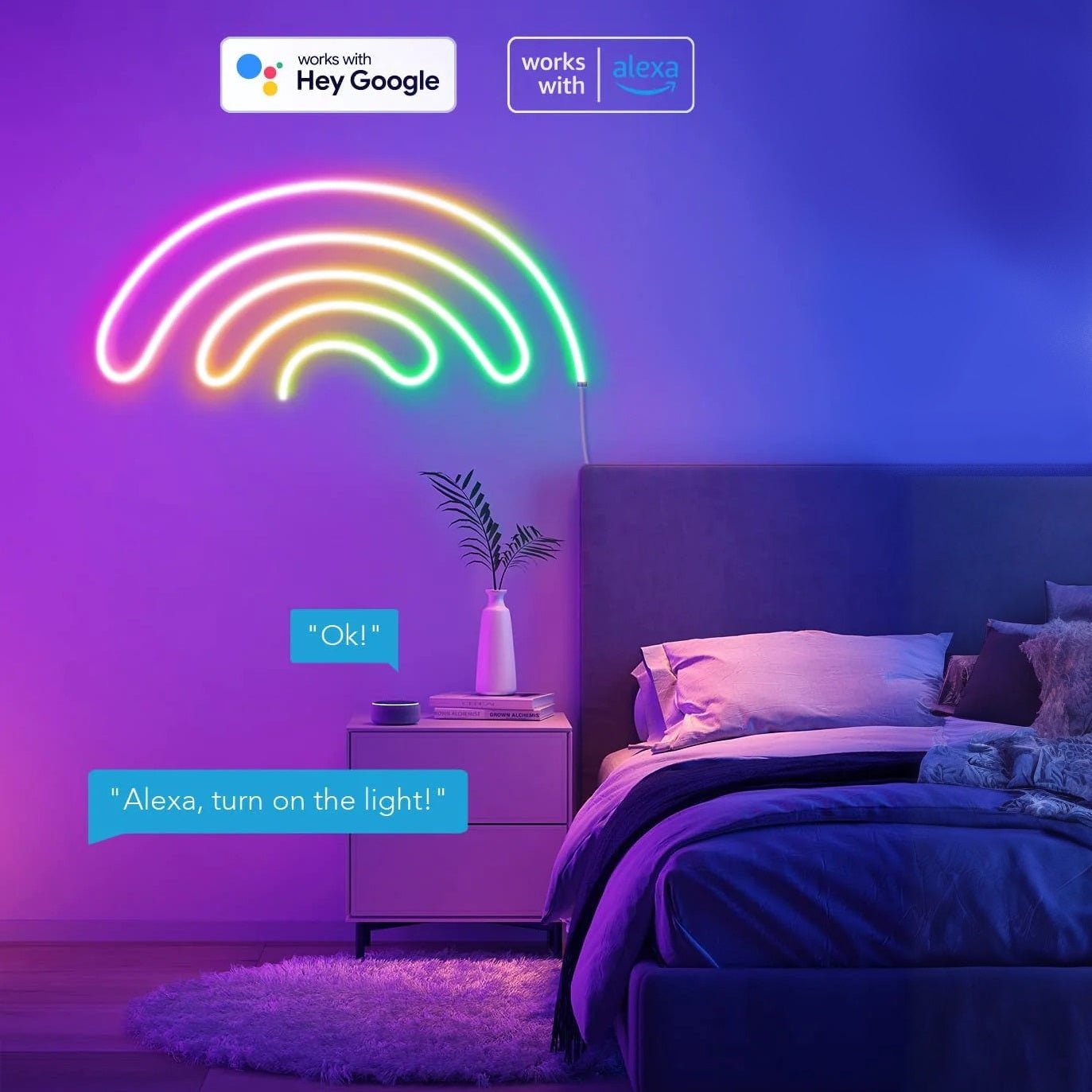 Smart Neon Sign Light, Flexible DIY Neon Strip Light - XENTAR
