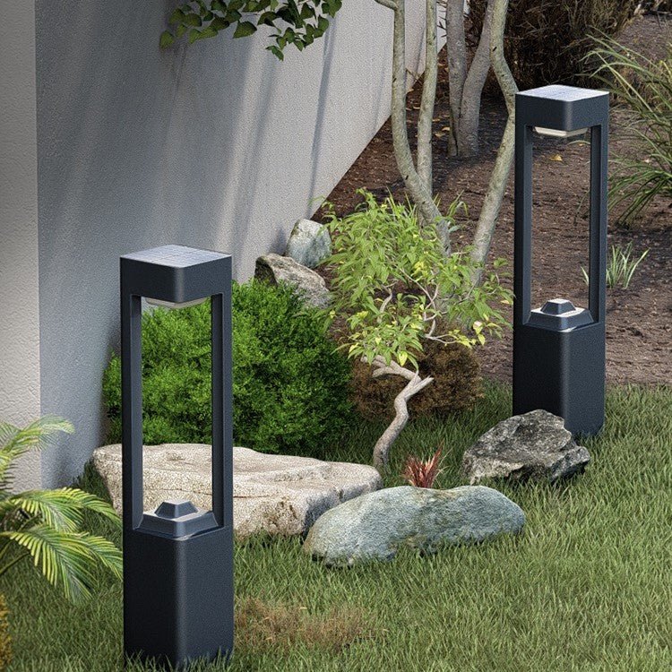 Solar Powered Outdoor Landscaping Path Lights illuminate garden paths with sleek, durable design and eco-friendly solar power.