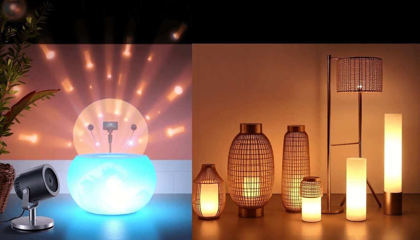 2025's Best Ambient Lighting Solutions: Ocean Wave Projectors, Solar Rattan Lanterns, and Modern Floor Lamps for Your Home