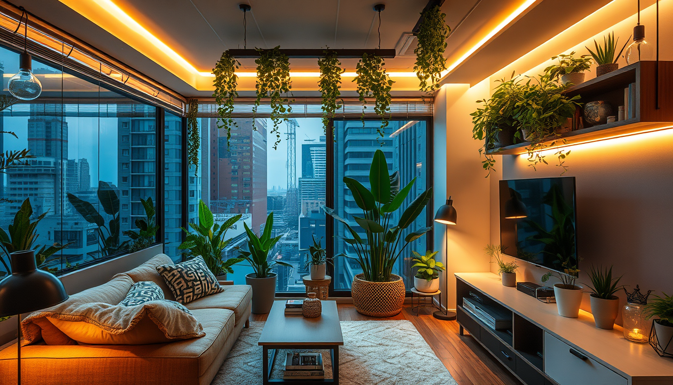 Adaptive Biophilic Ambient Lighting for Urban Micro-Homes: AI-Driven Layered LEDs with Circadian Zonal Control — Visit <a href='https://www.xentar.com'>XENTAR</a> for more lighting, decor & furniture curated for modern homes and creative spaces..