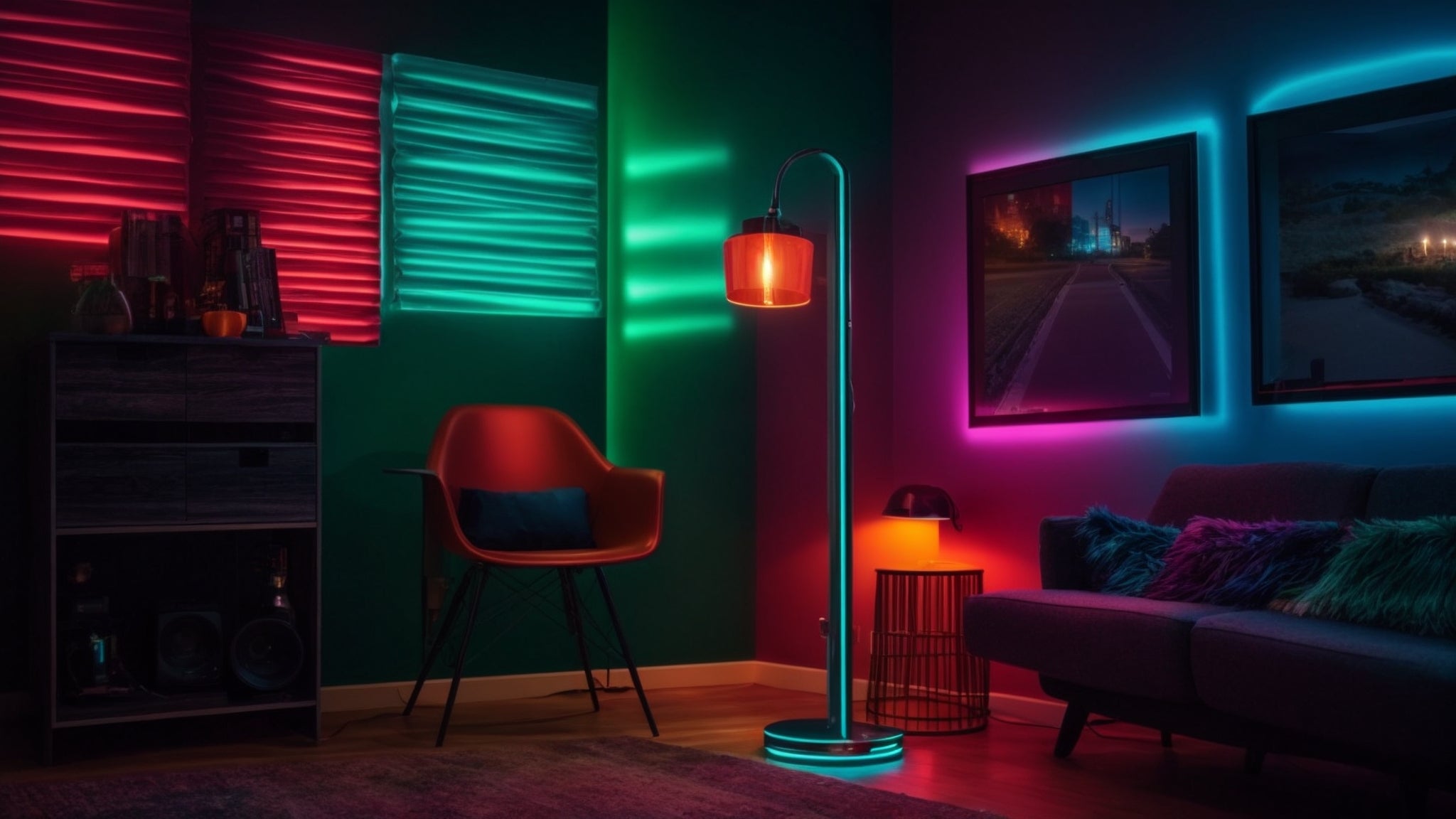 Glow Crazy in 2025 with This RGB Corner Floor Lamp - XENTAR