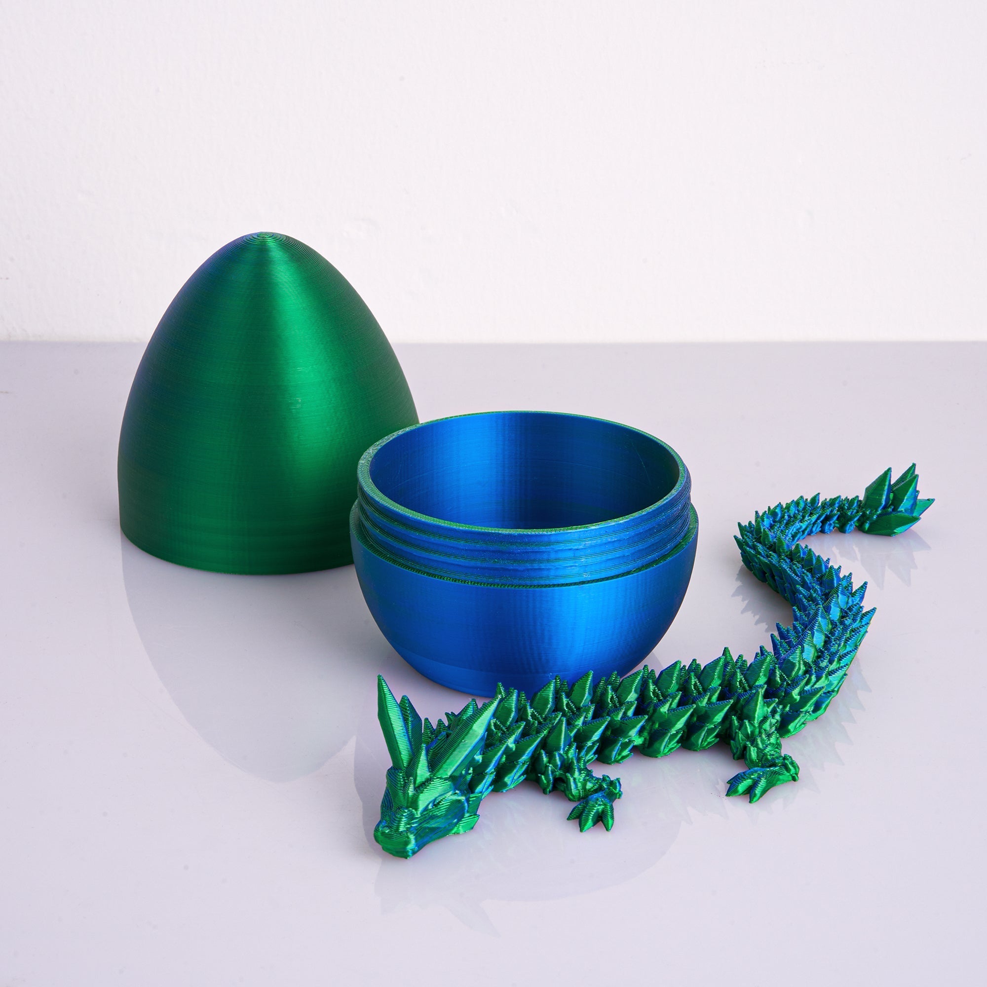 3D Dragon Eggs with Poseable Dragons – Set of 2 - XENTAR