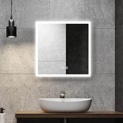 Compact Edge Glow LED Bathroom Mirror