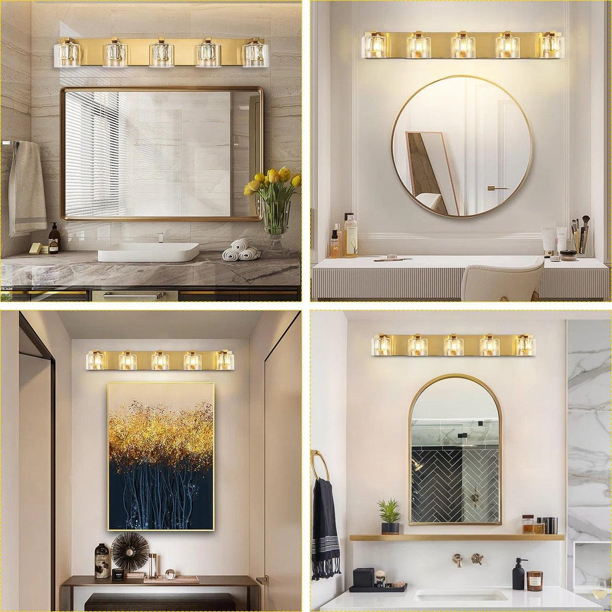 Kolt Modern 5-Light Bathroom Vanity Light