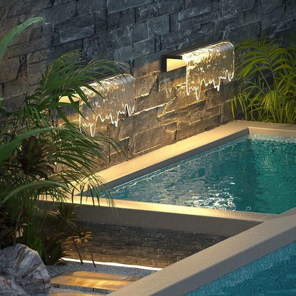 Acrylic Waterfall Outdoor Light - XENTAR