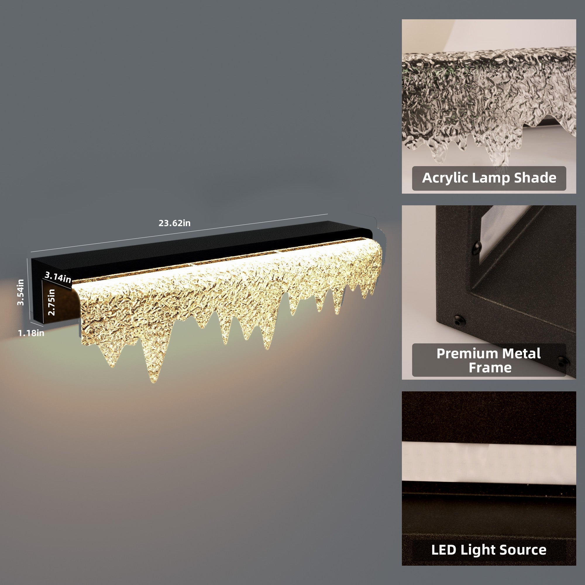 Acrylic Waterfall Outdoor Light - XENTAR
