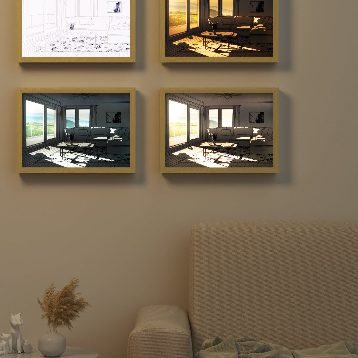 Decorative LED Paintings, Wall Lights, Table Decor - XENTAR