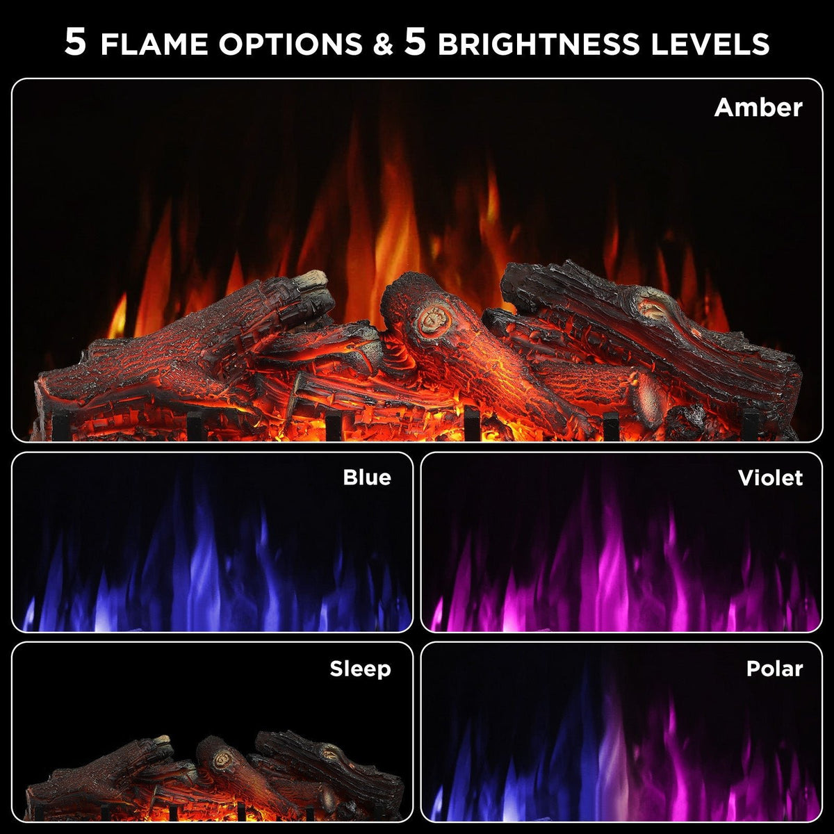 Eternal Flame EF30-PB Electric Fireplace Logs