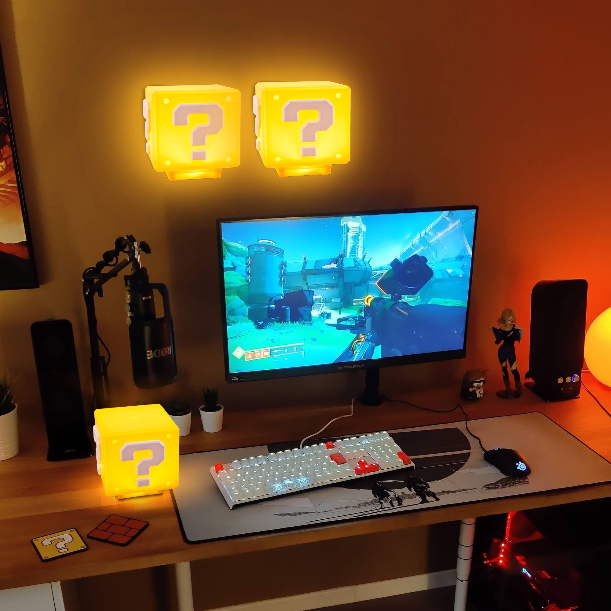 Mario Question Block Light (Sound) - XENTAR