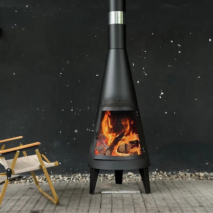 Modern Mesh Chiminea Fireplace - XENTAR